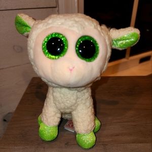Ty LaLa Sheep with green eyes